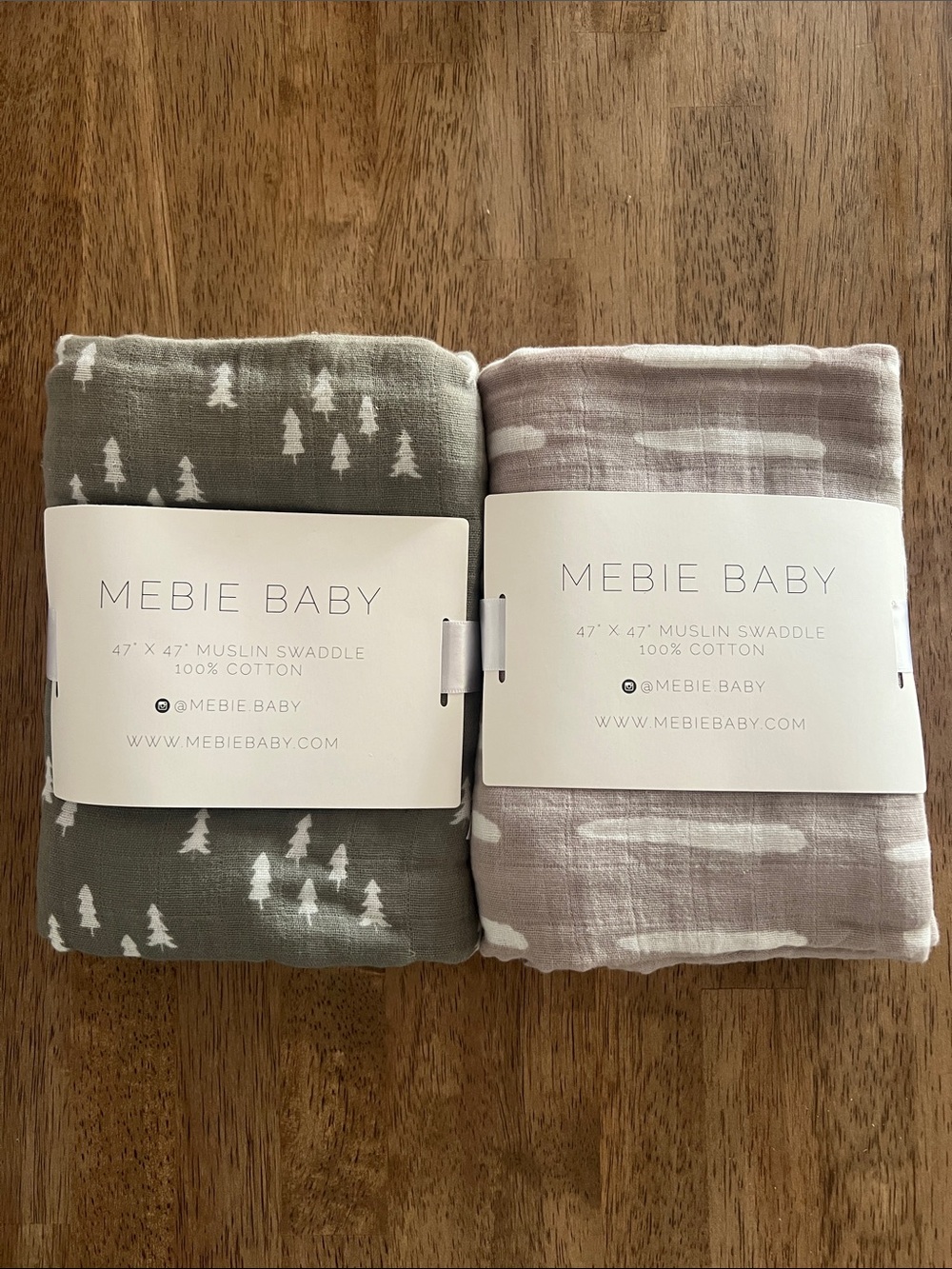 Mebie Baby Swaddles - Set of 2